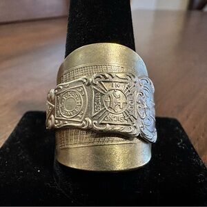 Masonic Temple Spoon Ring